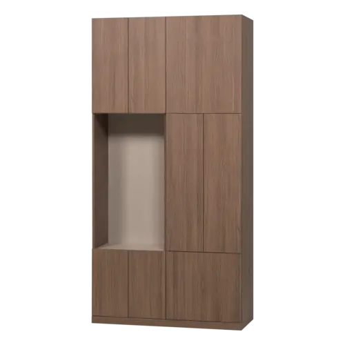 Woood Build Wandkast Combinatie 108 cm - Bruin Woood Build Wandkast Combinatie 108 cm - Bruin