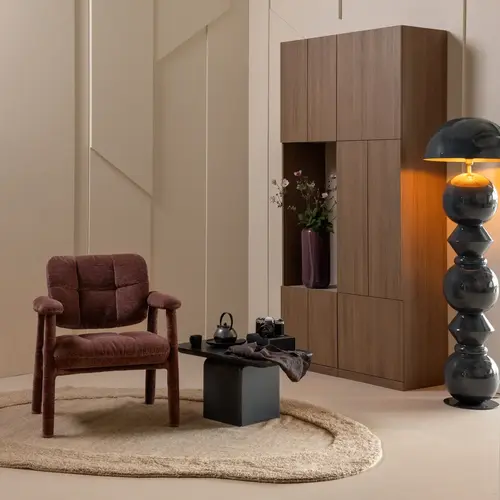 Woood Build Wandkast Combinatie 108 cm - Bruin Woood Build Wandkast Combinatie 108 cm - Bruin