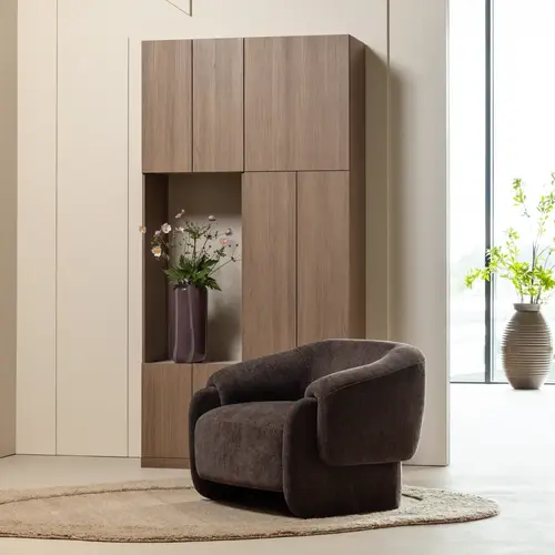 Woood Build Wandkast Combinatie 108 cm - Bruin Woood Build Wandkast Combinatie 108 cm - Bruin