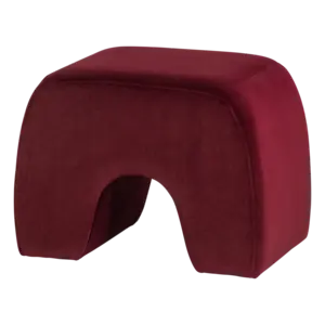 Lucen Poef - Velvet Bordeauxrood Lucen Poef - Velvet Bordeauxrood