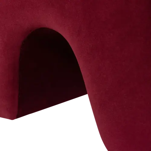 Lucen Poef - Velvet Bordeauxrood