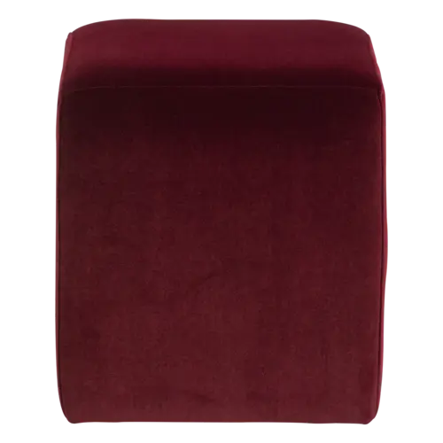 Lucen Poef - Velvet Bordeauxrood