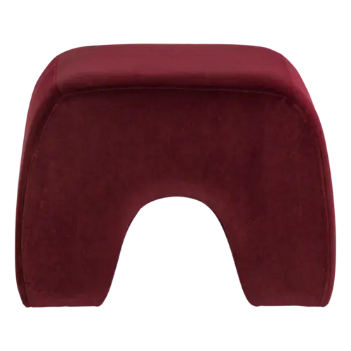 Lucen Poef - Velvet Bordeauxrood