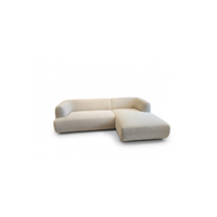 Paloma Zetel - Opstelling: 2-zits (arm links) + Divan XS (rechts) - in Stof: Colum, Kleur: 608 (cat.  F)