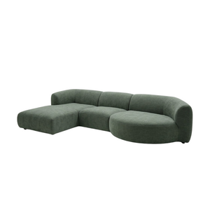 COMF Collection Paloma Zetel - Opstelling: Divan (links) + 1,5-zits (zonder armen) + Eiland (rechts) - in Stof: Natura, Kleur: 78 (cat.  C)