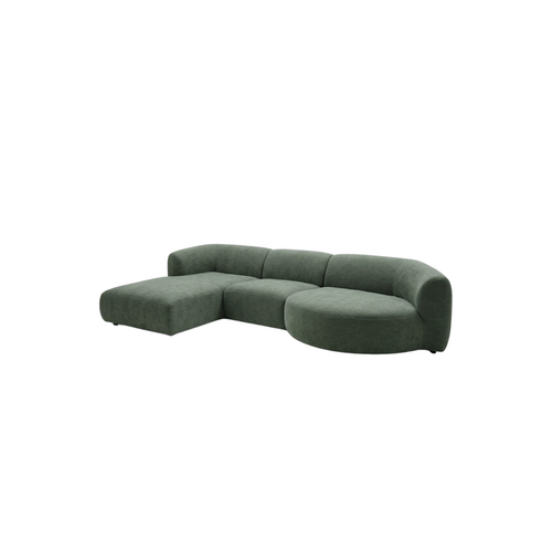 COMF Collection Paloma Zetel - Opstelling: Divan (links) + 1,5-zits (zonder armen) + Eiland (rechts) - in Stof: Natura, Kleur: 78 (cat.  C)