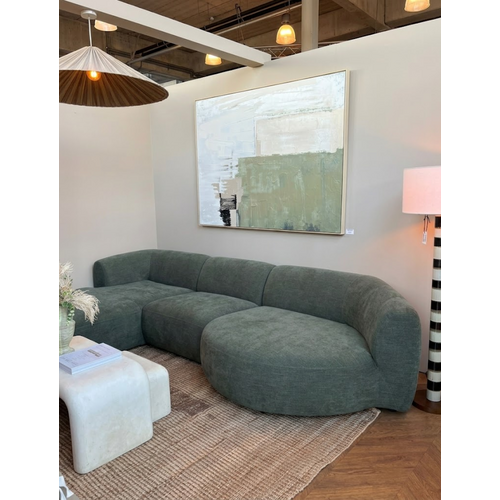 COMF Collection Paloma Zetel - Opstelling: Divan (links) + 1,5-zits (zonder armen) + Eiland (rechts) - in Stof: Natura, Kleur: 78 (cat.  C)