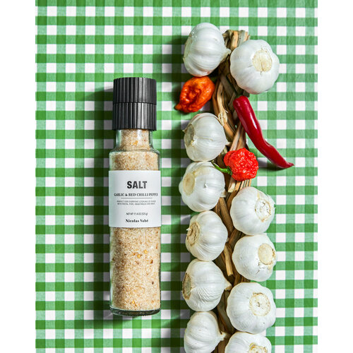 Nicolas Vahe Salt, Garlic & Red Pepper - 325g Nicolas Vahe Salt, Garlic & Red Pepper - 325g
