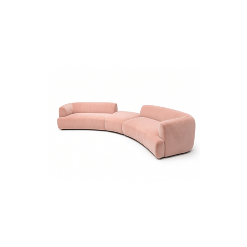 COMF Collection Paloma Zetel - Opstelling: 2-zits trapeze rond (arm links) + Hocker trapeze rond ± 112x101 cm + 2-zits trapeze rond (arm rechts) - in Stof: Juva, Kleur: 166 (cat. I) COMF Collection Paloma Zetel - Opstelling: 2-zits trapeze rond (arm links) + Hocker trapeze rond ± 112x101 cm + 2-zits trapeze rond (arm rechts) - in Stof: Juva, Kleur: 166 (cat. I)