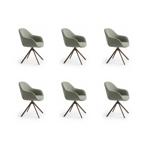 COMF Collection BG 6 x Miro met draaipoot in Daisy 206 (cat. E) met Dark Brown Frame (8016) COMF Collection BG 6 x Miro met draaipoot in Daisy 206 (cat. E) met Dark Brown Frame (8016)