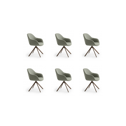 COMF Collection BG 6 x Miro met draaipoot in Daisy 206 (cat. E) met Dark Brown Frame (8016) COMF Collection BG 6 x Miro met draaipoot in Daisy 206 (cat. E) met Dark Brown Frame (8016)