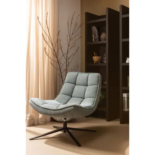 Woood Draaifauteuil Maudi - Blauw Woood Draaifauteuil Maudi - Blauw
