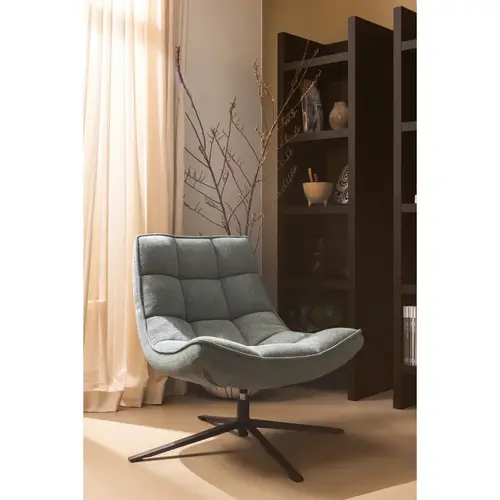 Woood Draaifauteuil Maudi - Blauw Woood Draaifauteuil Maudi - Blauw