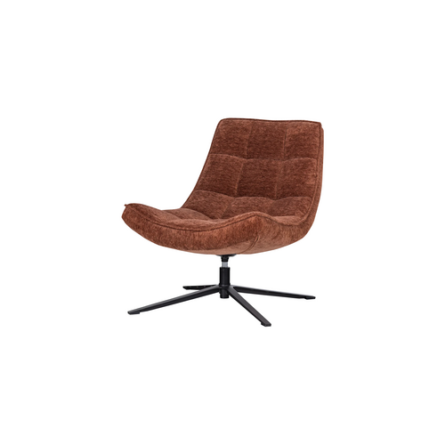 Woood Draaifauteuil Maudi - Chenille Bruin