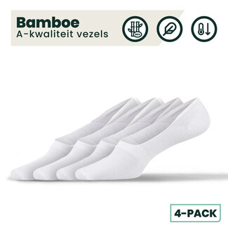 4-pack Joshua Bamboe Footies - Zwart