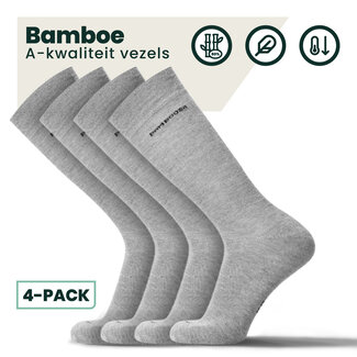 4-pack Jason Bamboe Sokken - Grijs