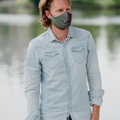 Fashion design gestreept mondkapje Santevie herbruikbaar