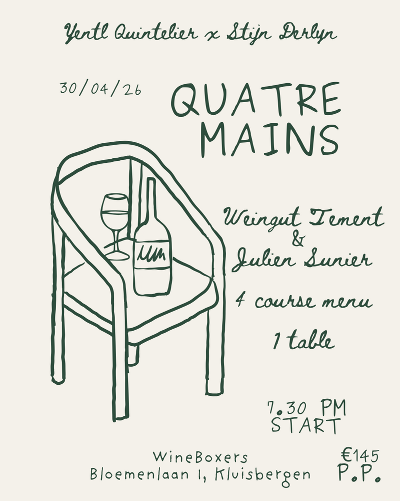 Quatre Mains Wine Dinner  Tement & Julien Sunier 30/04/26