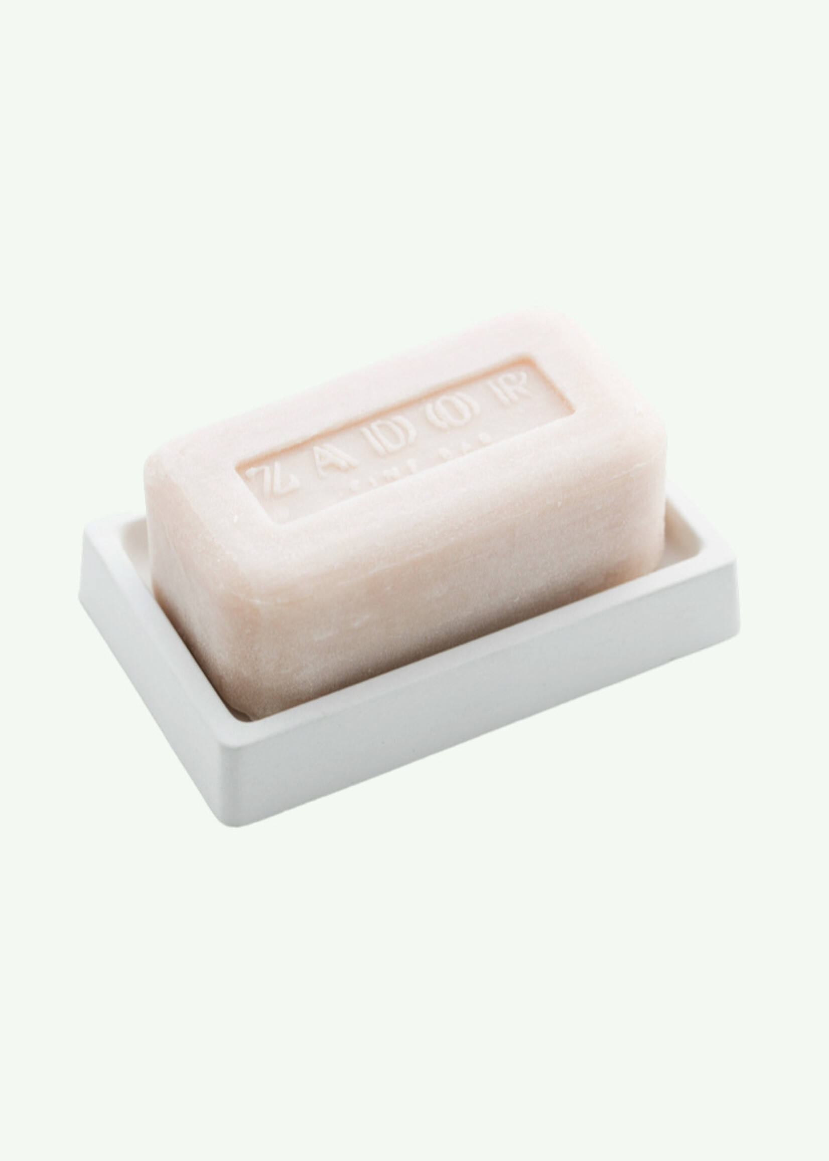 Zador Concrete soap dish - White