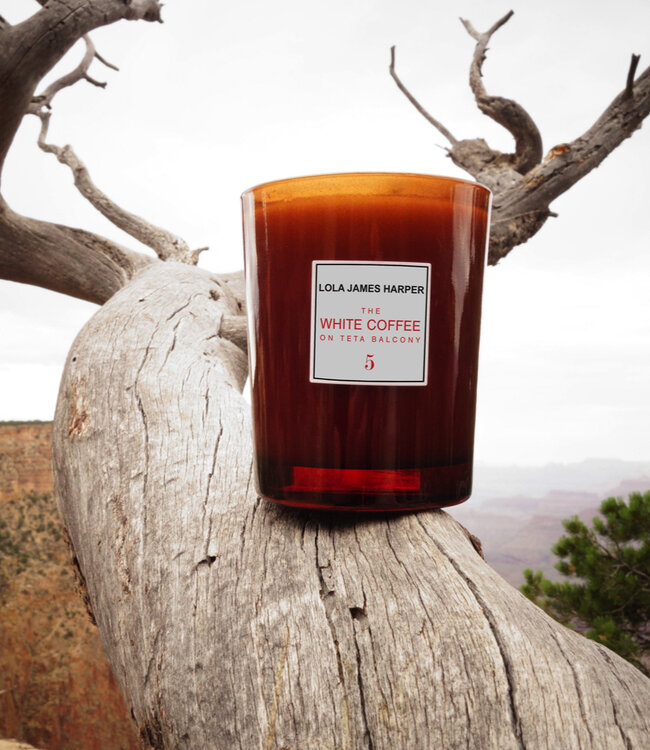 The White Coffee on Teta Balcony - Scented Candle 190 gr