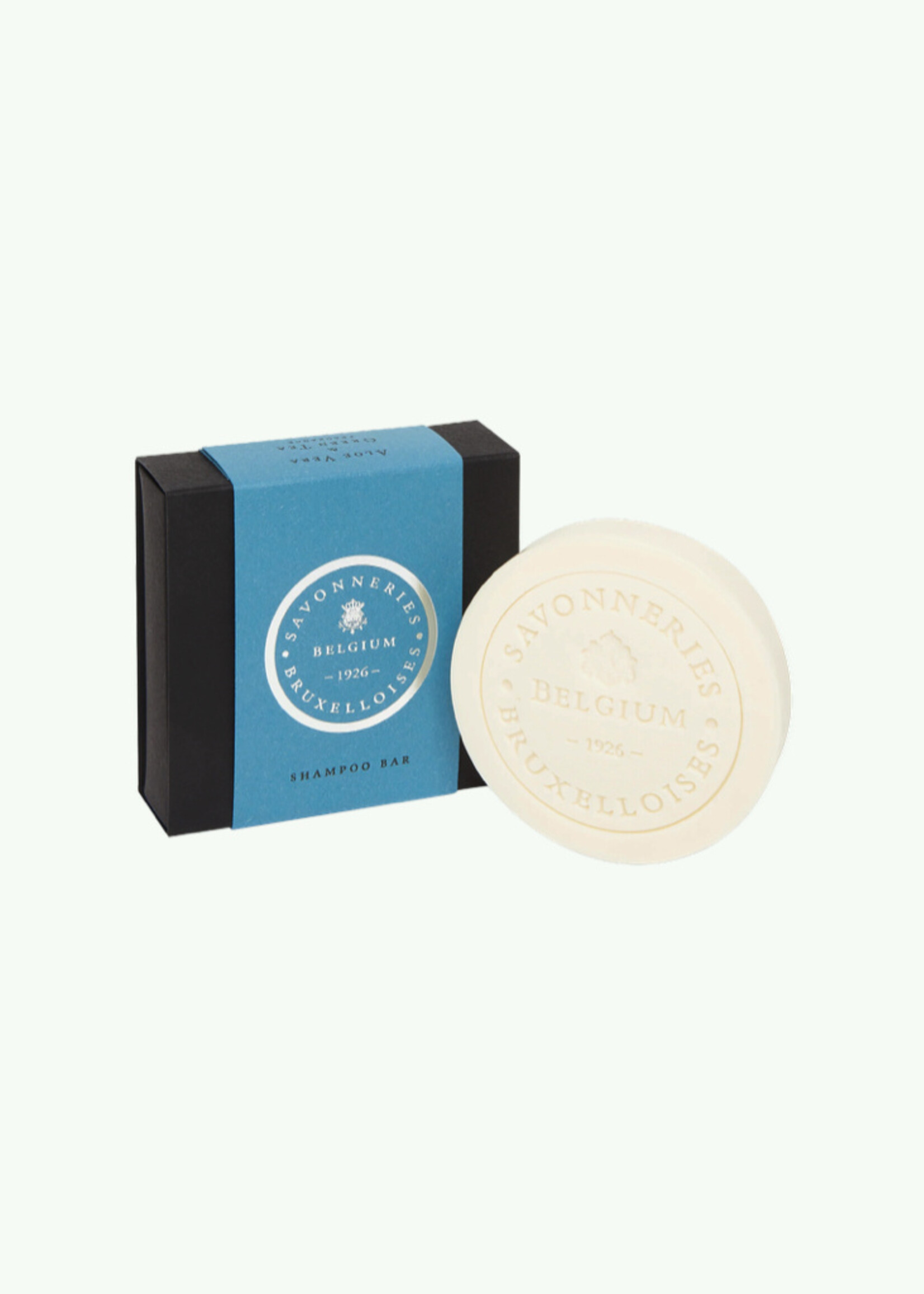 Savonneries Bruxelloises Solide Shampoo - Aloe Vera & Green Tea - 75 gr