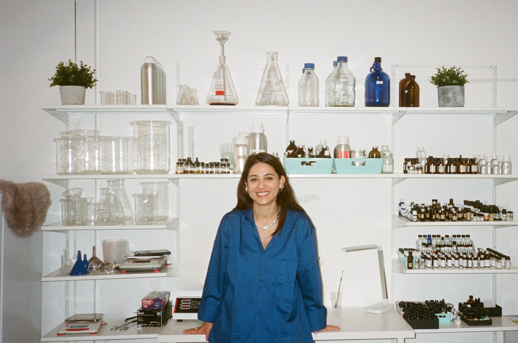 Mabelle in her lab