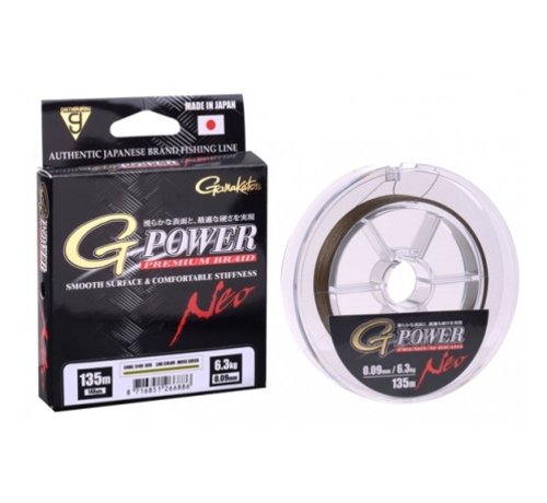 Gamakatsu G-Power Premium Braid Neo 135m 0,09MM