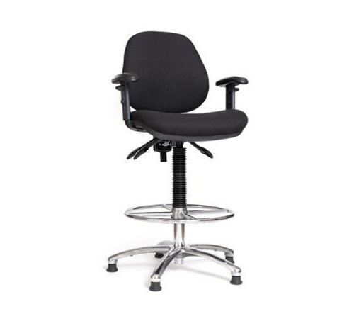 Hollex Stuurstoel Delta II / stof zwart