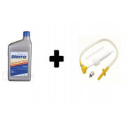 Sierra Sierra Synthetische Staartstukolie, met pomp 946ml (fles), voor outboards & sterndrives