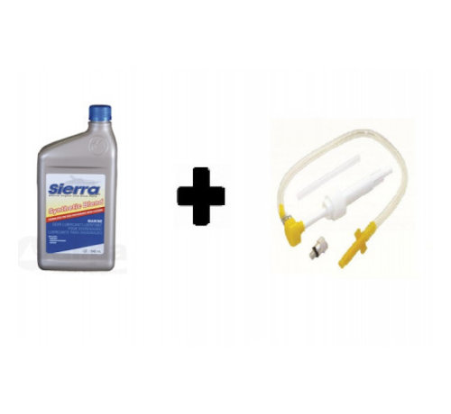 Sierra Sierra Synthetische Staartstukolie, met pomp 946ml (fles), voor outboards & sterndrives