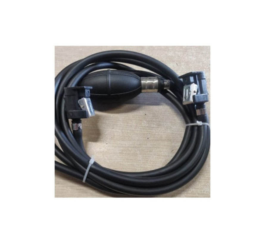 Brandstoftank met pompbalset 2 x fuelconnector