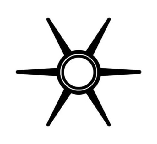 Exalto Yamaha impeller 4 - 5 pk 2 takt 4 - 5 - 6 pk fourstroke 6EO-44352-00