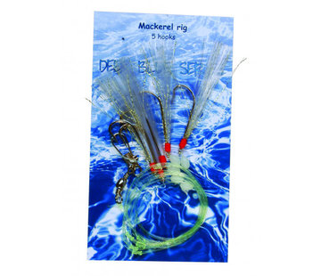 Albatros Paternosters Makreel Rig Blue Glitter