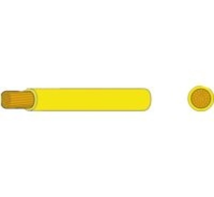 Dunwandige montage kabel 2.5mm² geel