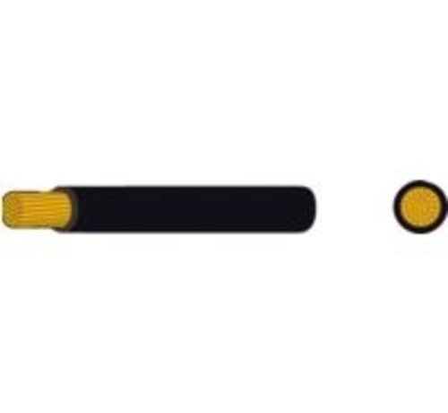 Automarine Dunwandige montage kabel 6.0mm² zwart
