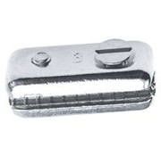 Talamex Platte draadklem 3mm verchroomd