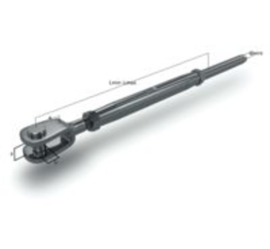 Spanner gaffel-terminal m6 3mm