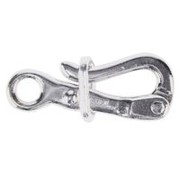 Simons Brons verchroomd pelikaanhaak 100mm