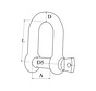 D-sluiting rvs 4mm