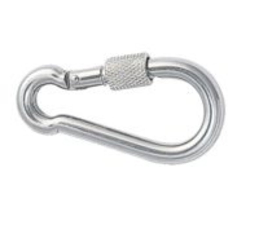 Karabijnhaak met borg 100mm