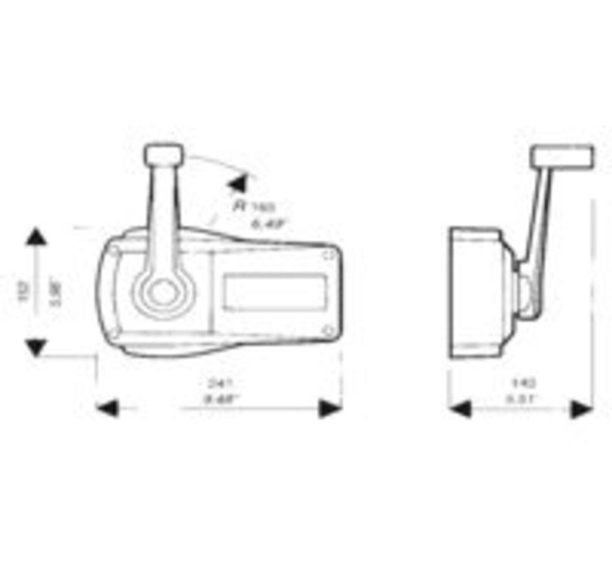 Model B90 zwart huis