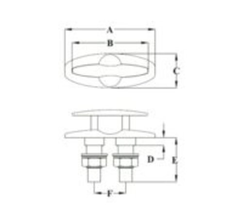 Talamex Kikker verzonken 132mm