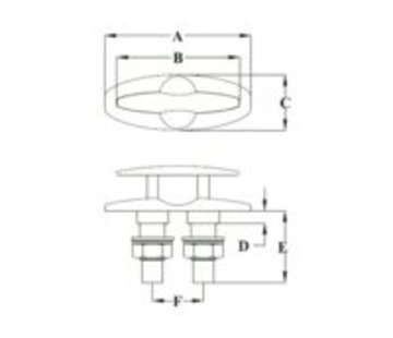 Talamex Kikker verzonken 220mm