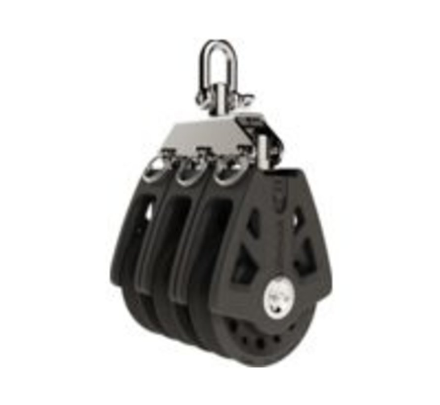 Synchro blok 60mm triple zwart