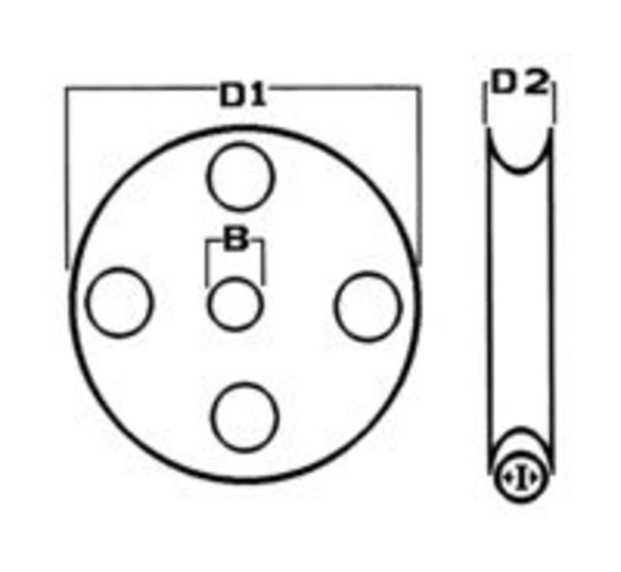 HYE Staaldraadschijf SS 60 Hardweefsel 11mm – 47560