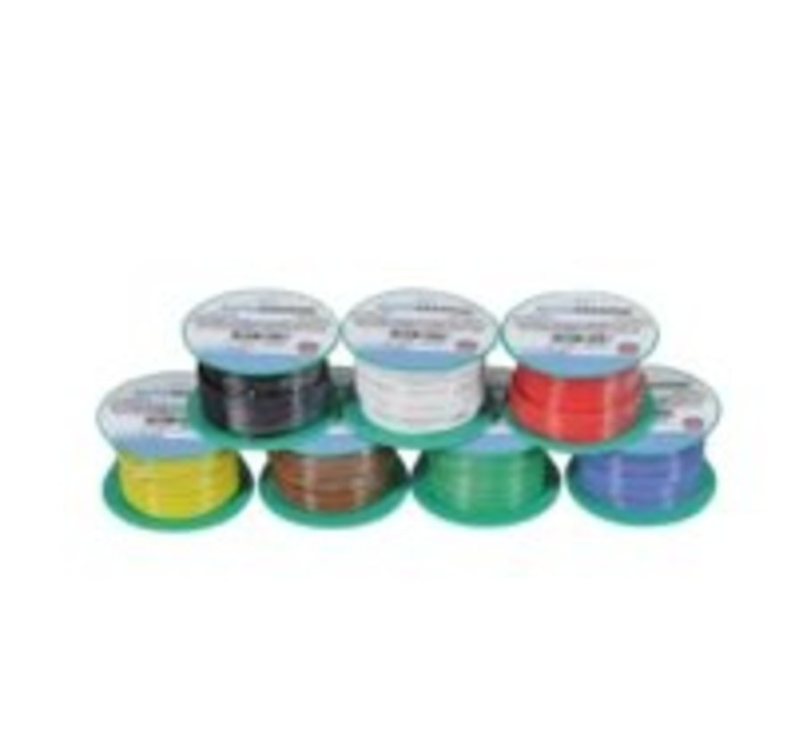 Dunwandige montage kabel 1,5mm² groen (10m)