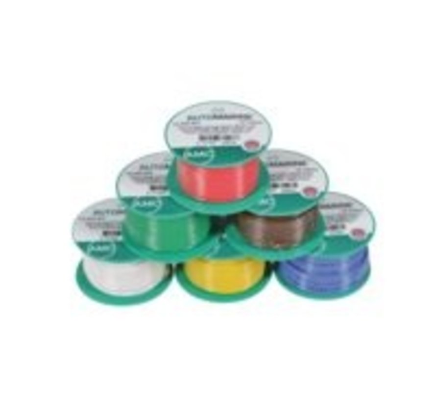 Dunwandige vertinde montage kabel 1,5mm² geel (10m)