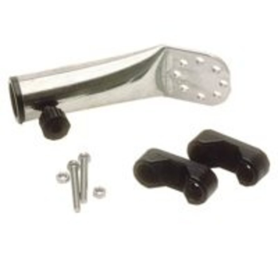 Vlaggestokhouder rvs 22mm