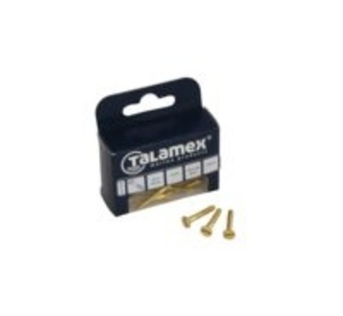 Talamex Houtschroef messing verz 3.0x12mm (6)