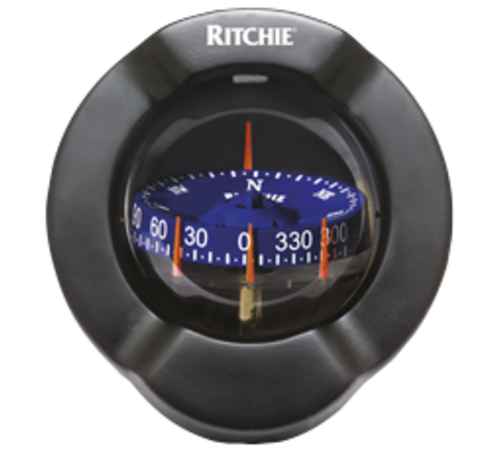 Ritchie Ritchie Kompas model Venture SR-2  12V  schotkompas  roosDiameter93 5mm / 5Graden  zwart  met clinometer